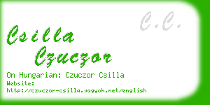 csilla czuczor business card